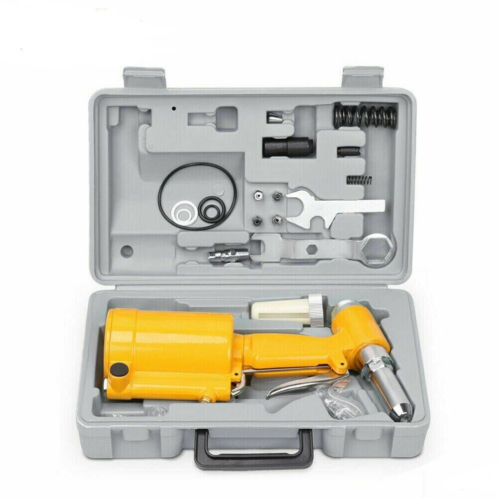 Air Hydraulic Pop Rivet Gun Pneumatic Riveter Industrial 4-Size With