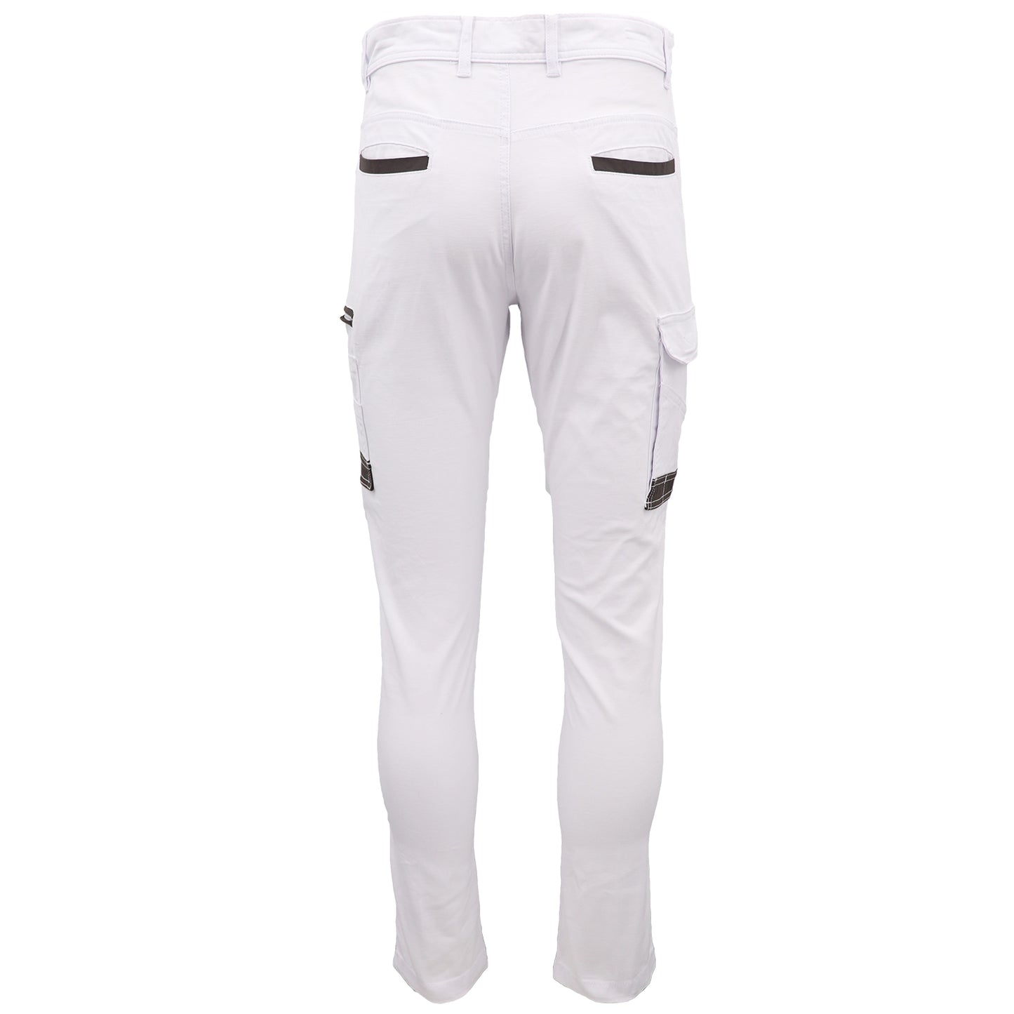 Men's Cotton Drill Cargo Work Pants UPF 50+ 13 Pockets Tradies Workwear Trousers, Khaki, 34