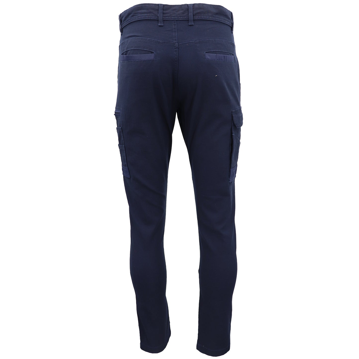 Men's Cotton Drill Cargo Work Pants UPF 50+ 13 Pockets Tradies Workwear Trousers, Khaki, 34