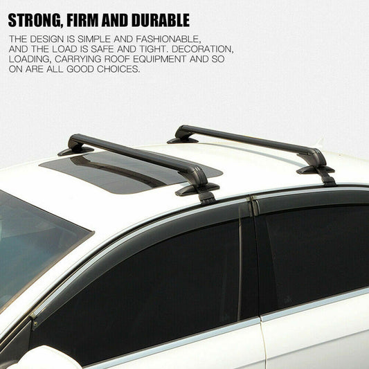 115cm Universal Car Roof Racks Carrier Adjustable Cross Bars Aluminium