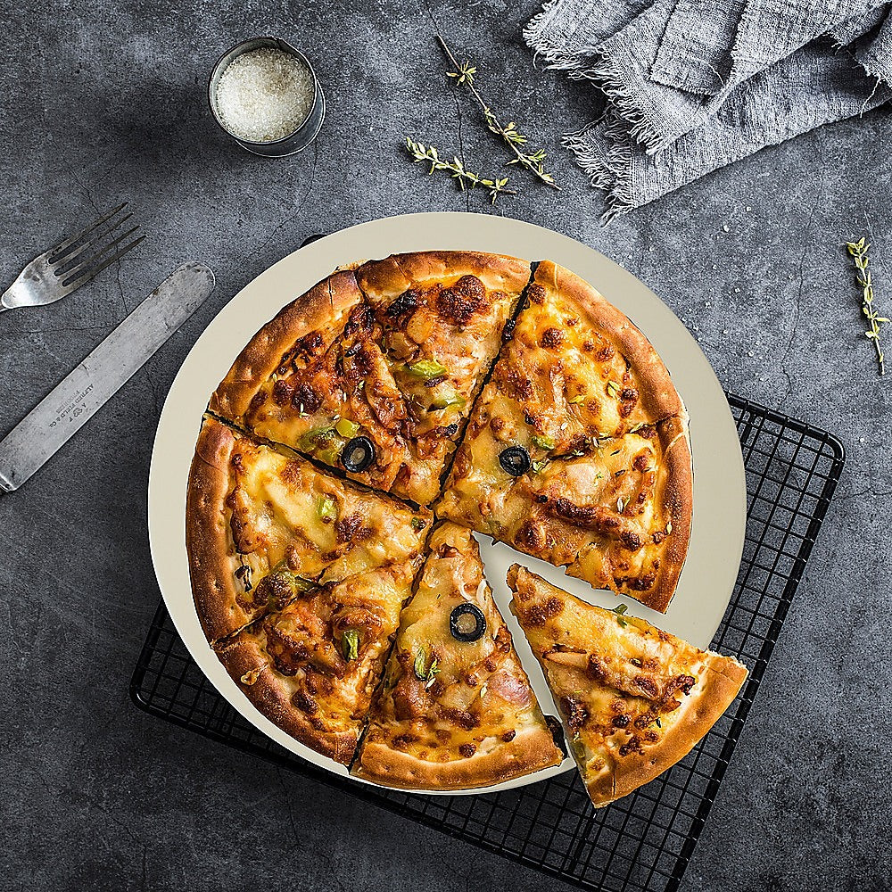 38cm XL Pizza Stone – BBQ/Oven Compatible