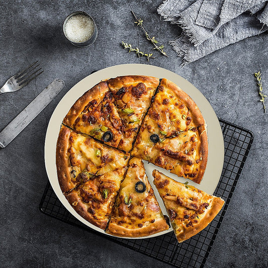 38cm XL Pizza Stone – BBQ/Oven Compatible