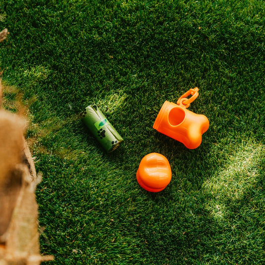 Pet Dog Poop Dispenser and 15 Biodegradable Unscented Waste Bags