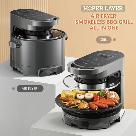 Hoper 2-in-1 Air Fryer & Smokeless Grill – KZ-50
