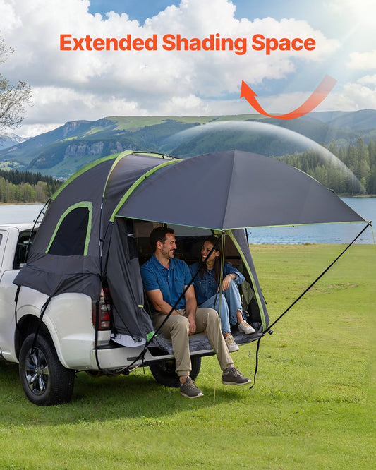 VEVOR Truck Tent 5.0-5.2ft Waterproof PU2000 Truck Bed Camping Tent 2-3 Person