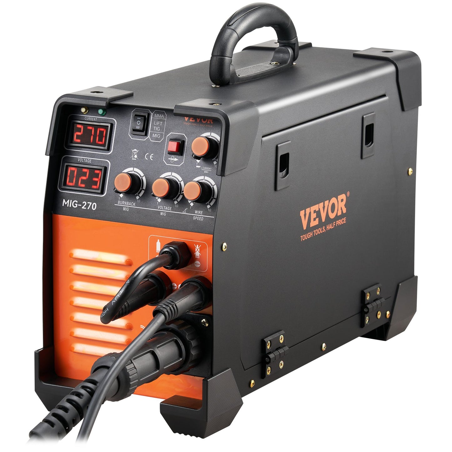 Vevor Mig Welder Welding Machine MIG-270 MIG MMA TIG IGBT DC Inverter Welder Digital Display