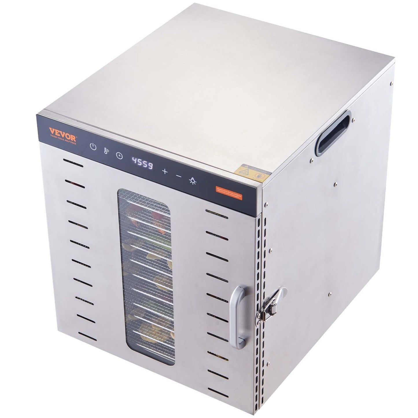 10 Trays Food Dehydrator Machine Stainless Steel 1000W