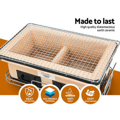 Grillz Tabletop Charcoal BBQ Smoker