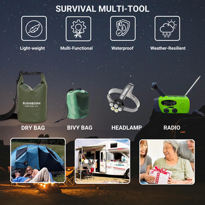 Bushborn Survival Kit - Tactical Green