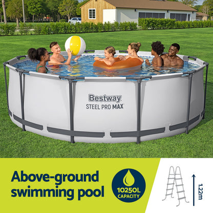 Bestway 366cm Swimming Pool Above Ground Pools Round Filter Pump Cover Ladder