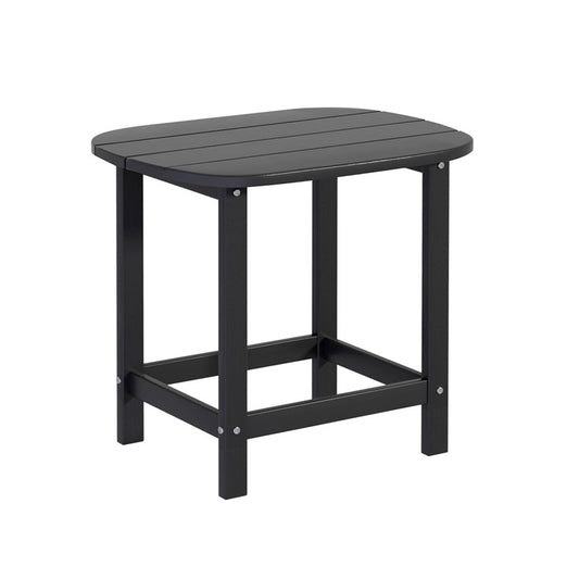 Outdoor Coffee Side Table HDPE Desk Patio Furniture Camping Garden Black