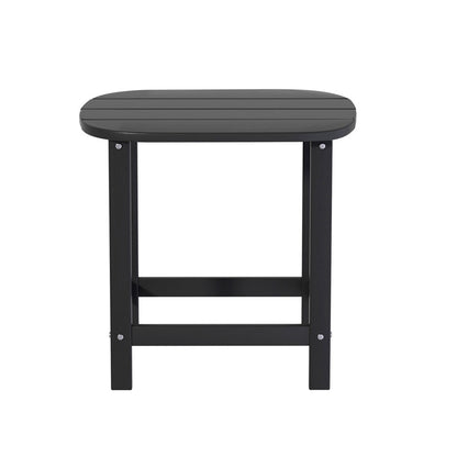 Outdoor Coffee Side Table HDPE Desk Patio Furniture Camping Garden Black
