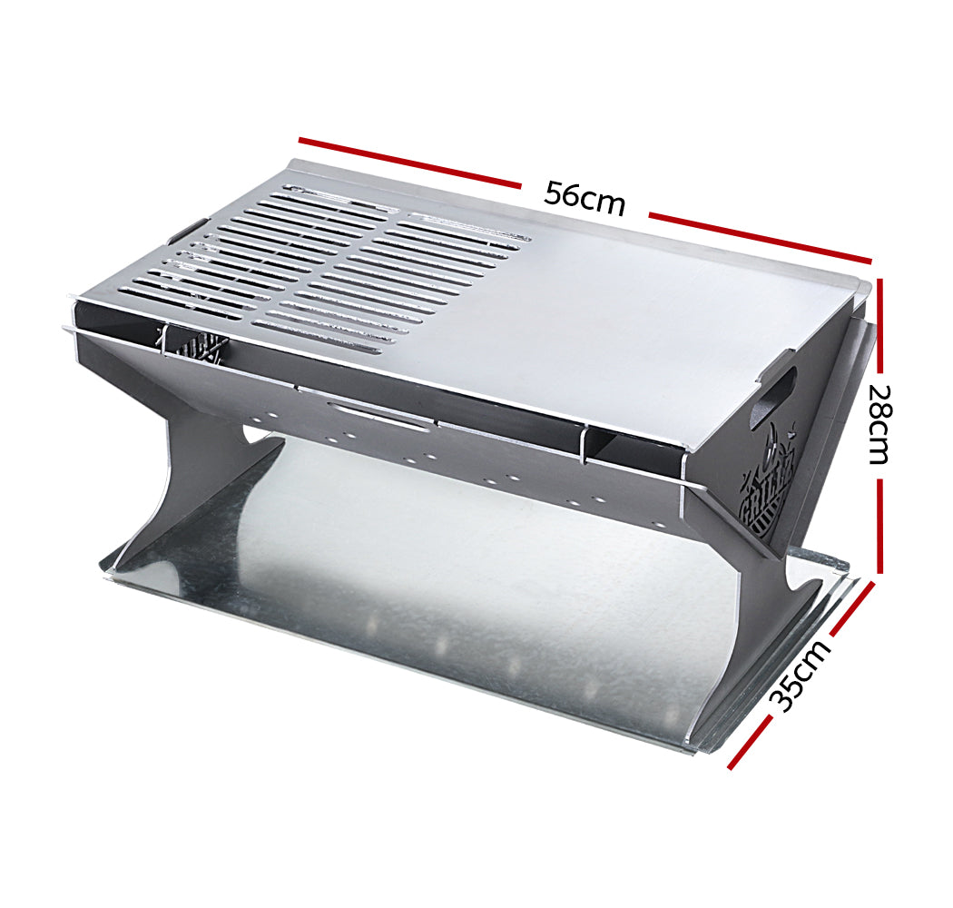 Grillz Steel Fire Pit BBQ Grill