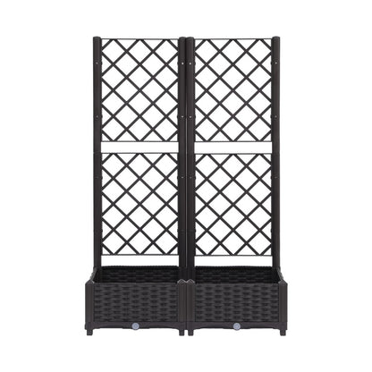 Green Fingers Raised Garden Bed Vertical Planter Self Watering Large Elevated Veggie Box 80x40x122cm