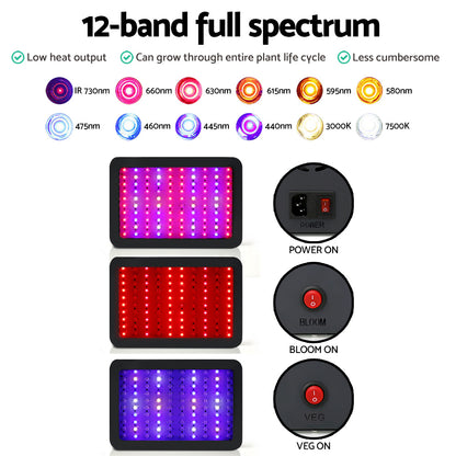1000W Grow Light LED Full Spectrum Indoor Plant All Stage Growth
