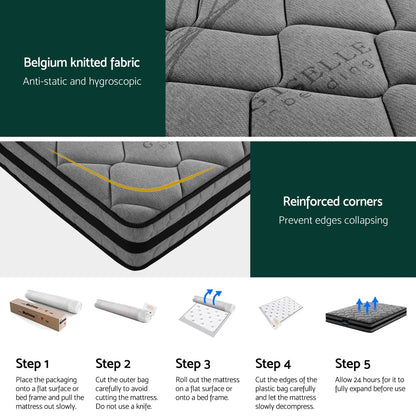 Giselle Bedding 22cm Mattress Medium Firm King