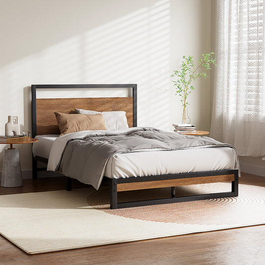 Artiss Bed Frame Metal Bed Frame DANE - King Single