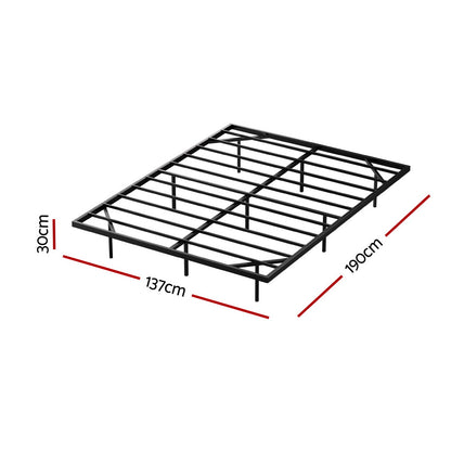 Artiss Floating Metal Bed Frame with Smart LED Lights - Double