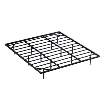 Artiss Floating Metal Bed Frame with Smart LED Lights - King