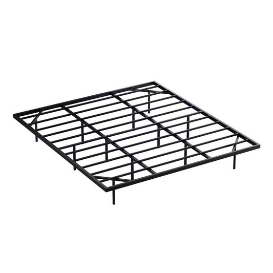 Artiss Floating Metal Bed Frame with Smart LED Lights - King