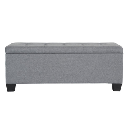 Artiss Storage Ottoman Blanket Box 97cm Linen Grey