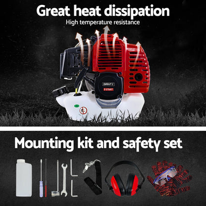 Giantz Pole Chainsaw 5in1 Petrol Circular Saw Hedge Trimmer Cutter Whipper Snipper