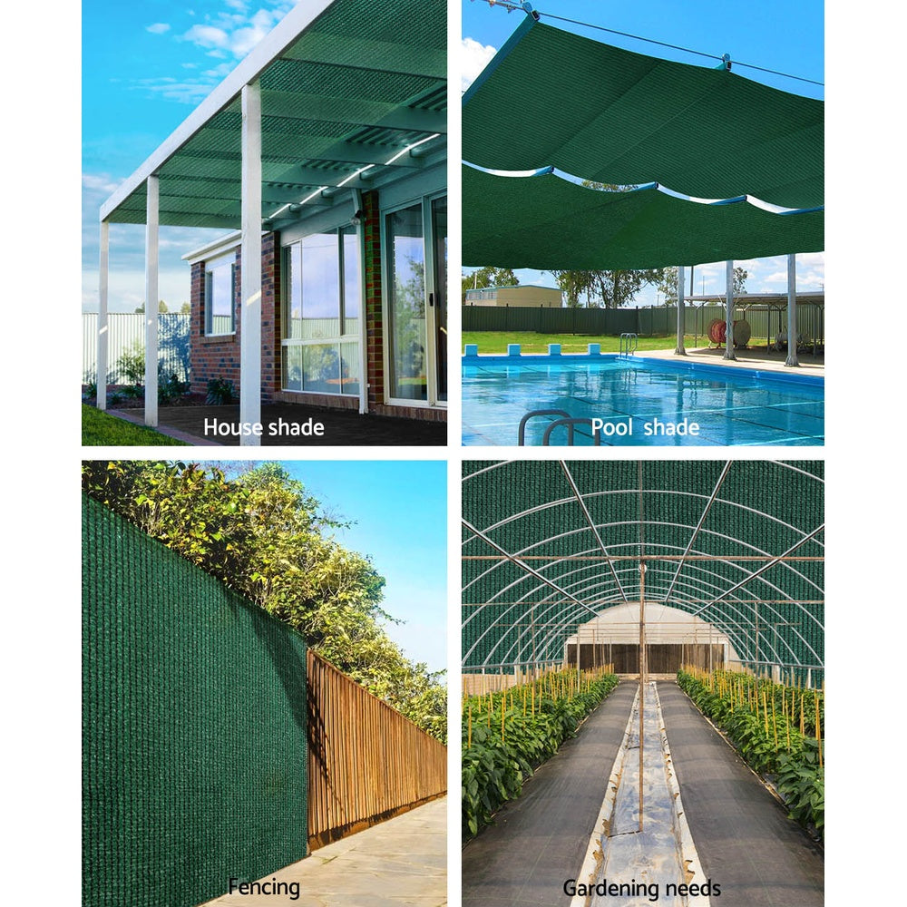 50% Shade Cloth 3.66x30m Shade Cloth Sail Heavy Duty Shadecloth Garden Mesh Roll GR