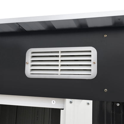 Giantz Garden Shed 2.38x1.31M Sheds Outdoor Storage Tool Metal Workshop Shelter Sliding Door