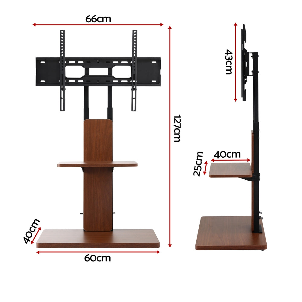 Artiss TV Stand 32-70" Wooden Tray Swivel Height Adjustable