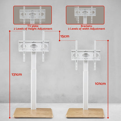 Artiss TV Stand 24-55" Swivel Height Adjustable Floor Mount for TVs