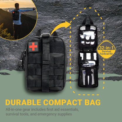 Survival Tactical Kit - 32-in-1 Survival Essentials