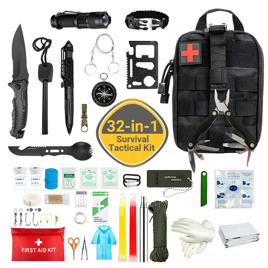 Survival Tactical Kit - 32-in-1 Survival Essentials
