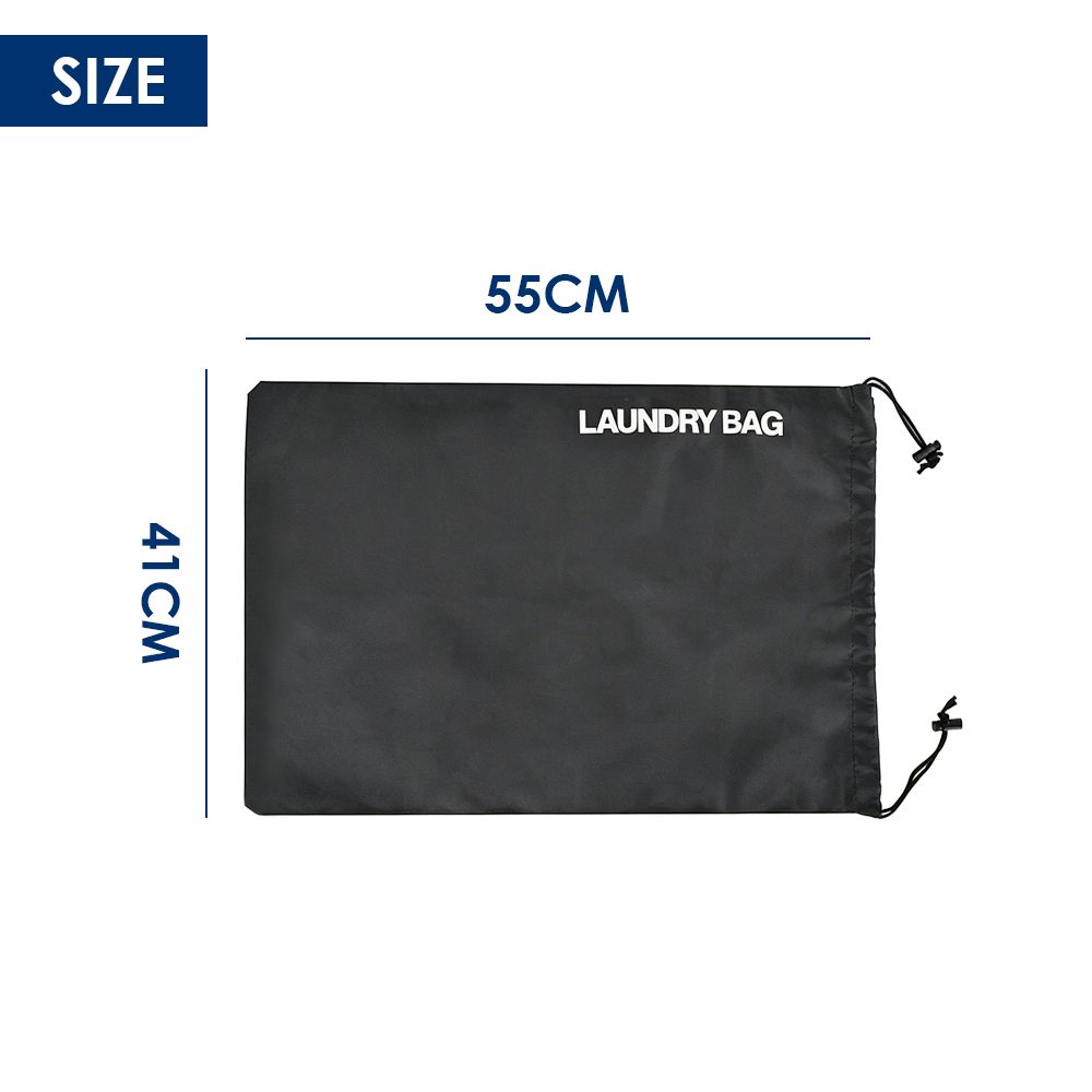 2Pcs Water Resistant Drawstring Laundry & Storage Bag, Reusable Clothes Bag for Travel, Gym, Sports & Everyday Use