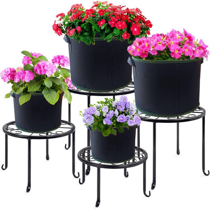 5 pieces - Plant growing bag - Grow bag - 10 Gallon - Grow pot - Plant bag - Sustainable - Reusable - Plant basket - Flowers - 40x30 CM - Black - non-woven fabric