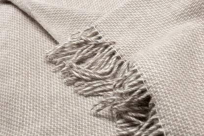 Cambridge Throw - 100% NZ Wool - Silver