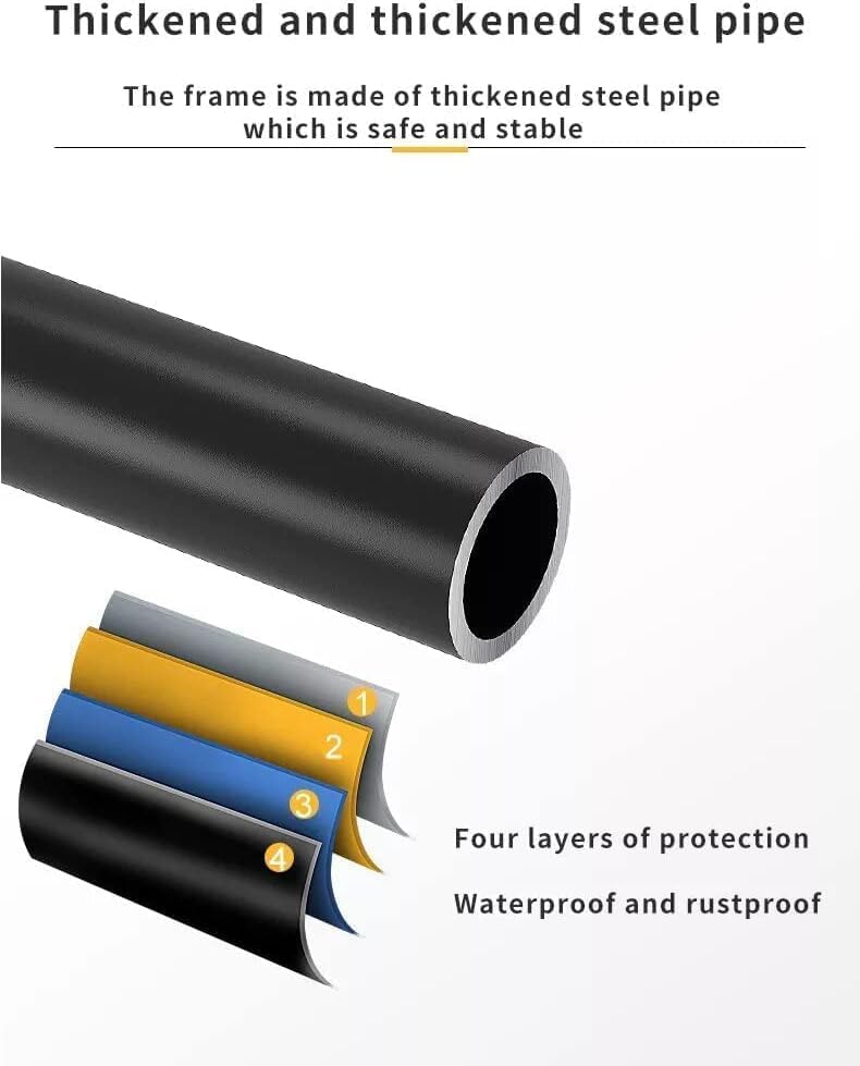 CARLA HOME 3-Tier Over The Toilet Storage Rack with Hooks & Paper Holder for Bathroom & Laundry Room