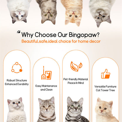 Cat Tree Tower Condo Scratcher Bed Sisal Plush Toy Ball