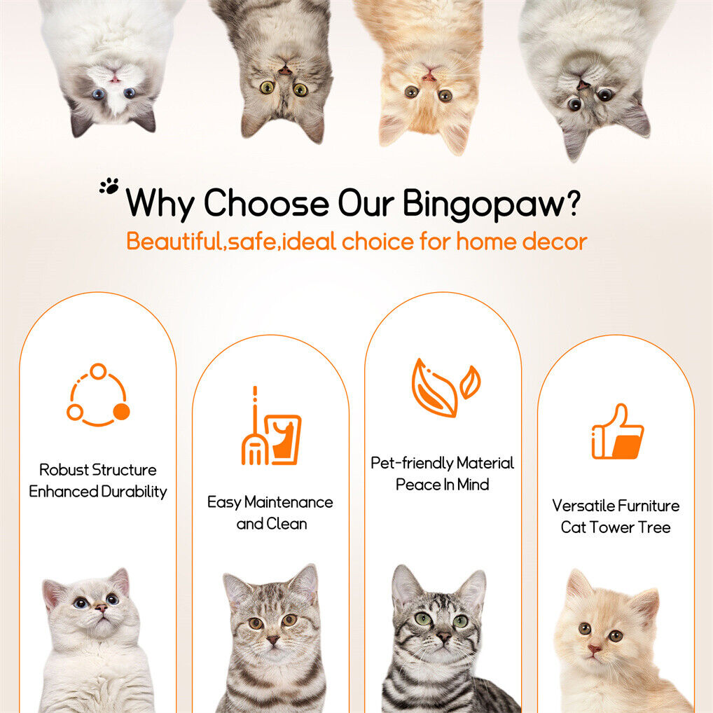 Cat Tree Scratcher Plush Sisal Willow Wood w Basket Cushion