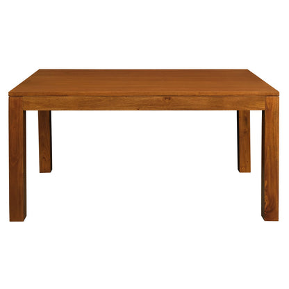Amsterdam Solid Mahogany Timber Dining Table 120 x 70 cm (Light Pecan)