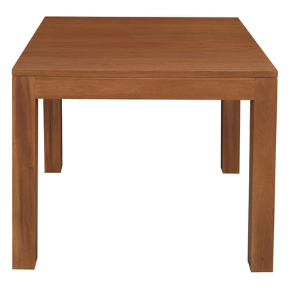 Amsterdam Solid Mahogany Timber Dining Table 90 x 90 cm (Light Pecan)