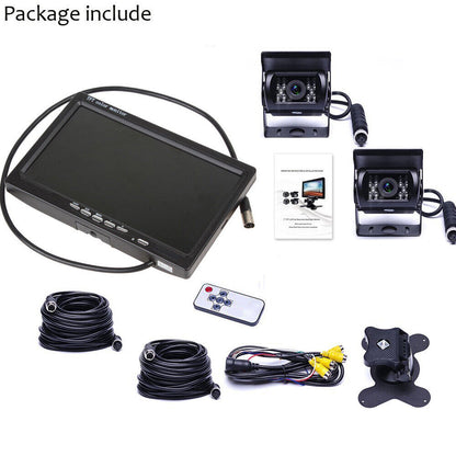 7'' Waterproof Monitor Reversing Kit For Truck Caravan