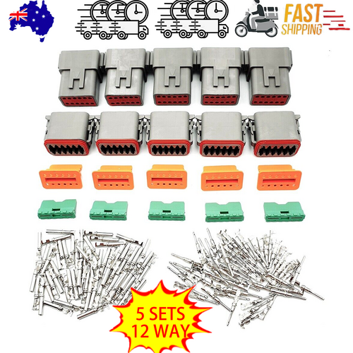 5 Sets DEUTSCH DT SERIES MULTI PLUG WATERPROOF CONNECTOR 12