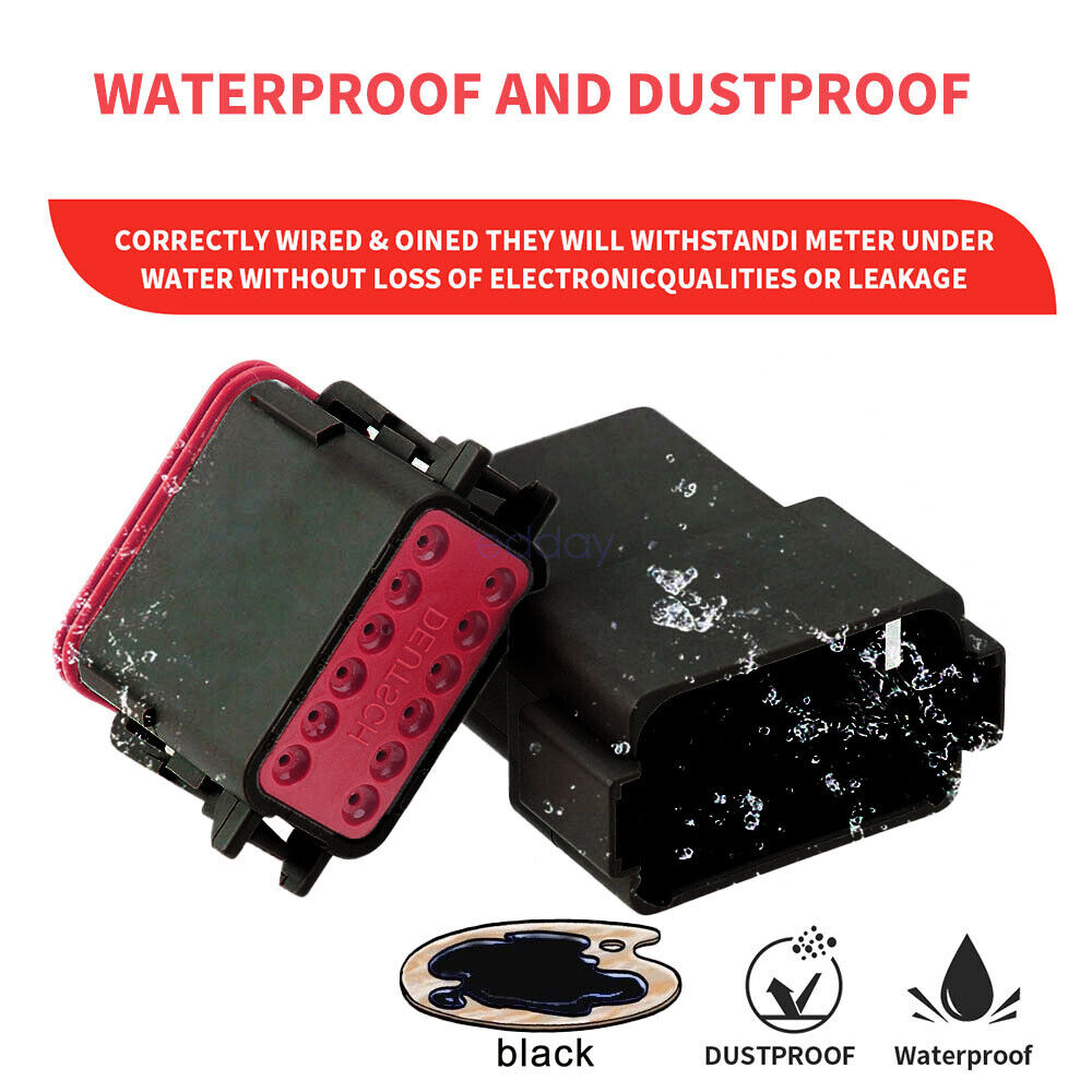 BLACK??1700x Deutsch DT Connector Genuine Deutsch Crimp Tool Auto Marine