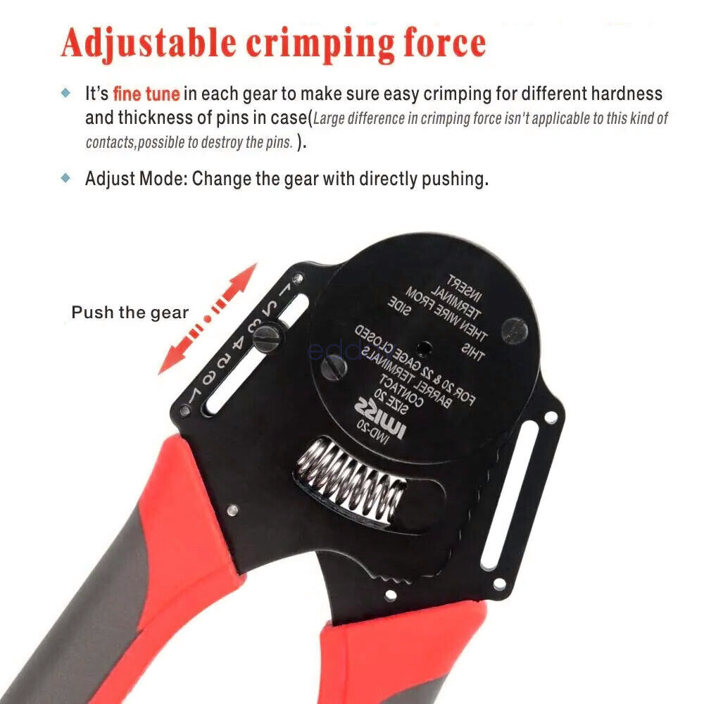 BLACK??1700x Deutsch DT Connector Genuine Deutsch Crimp Tool Auto Marine