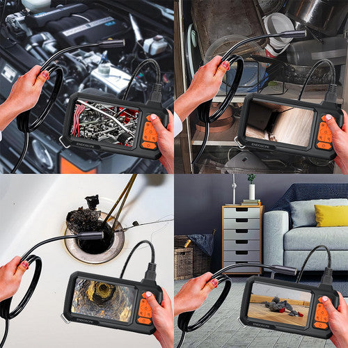 15M 8mm Lens Industrial Endoscope 1080P Digital Borescope Inspection Camera LED Lamp
