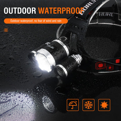 HP700 LED Headlamp Head Torch Lamp Rechargeable Light Headlight Camping