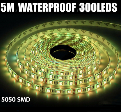 5V RGB LED Strip Lights IP65 Waterproof 5050 5M 10M 20M 300 LEDs USB Bluetooth