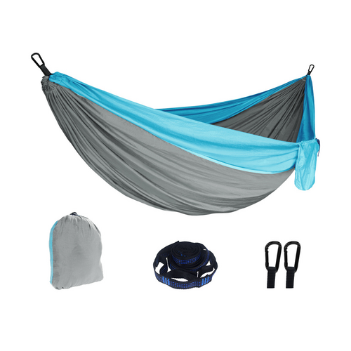 Outdoor Camping Hammock Lightweight 260x140cm - Light Blue