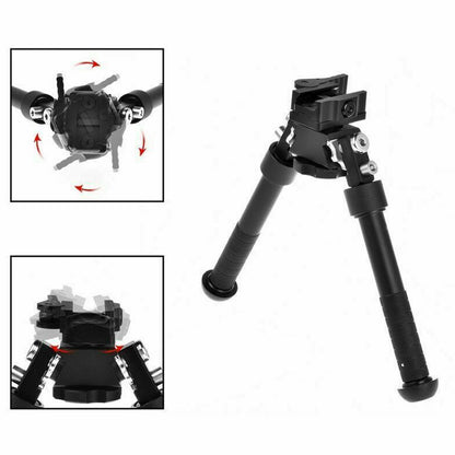 6.5- 9" Foldable QD Picatinny Rail Mount V8 Adjustable Bipod