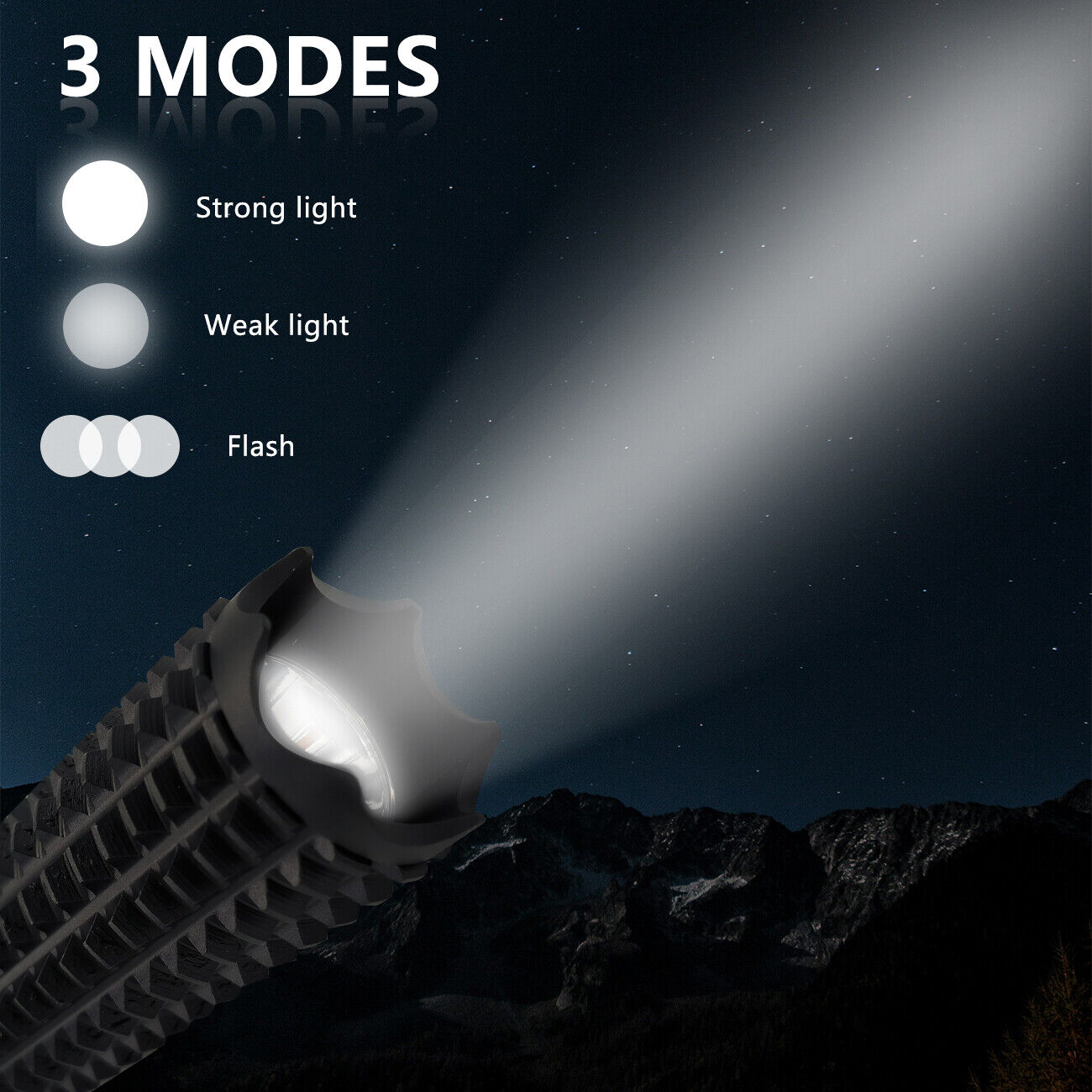 90000LM Baseball Bat LED Flashlights Waterproof Powerful Aluminium for Emergency